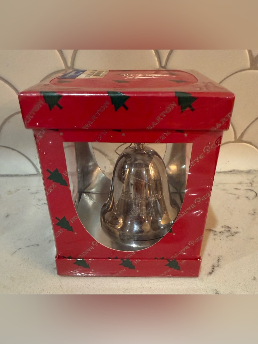 Vintage 1994 Reed & Barton Sliver Platted Christmas Bell Ornament